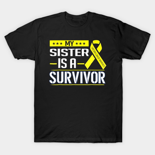 My Sister Sarcoma Cancer Awareness T-Shirt by LaurieAndrew